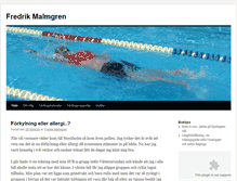 Tablet Screenshot of fredrikmalmgren.se